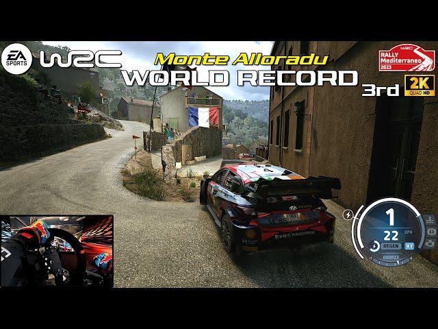 WORLD RECORD 3rd - EA SPORTS WRC | Monte Alloradu Rally Mediterraneo Hyundai i20 | PXN V10 Gameplay