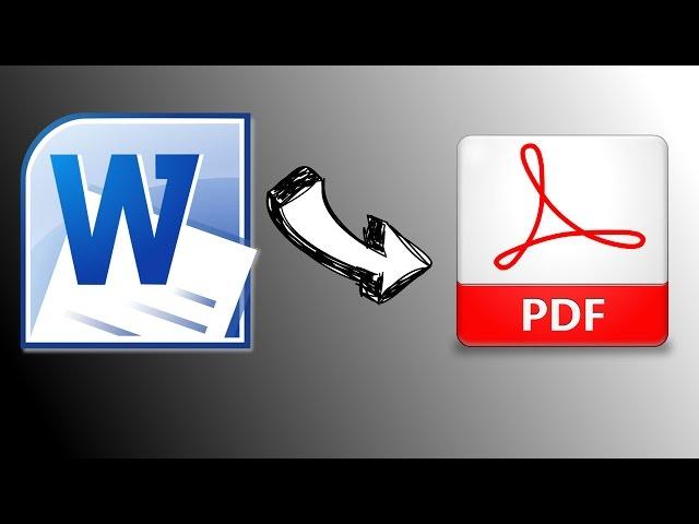 How To Convert Word to PDF