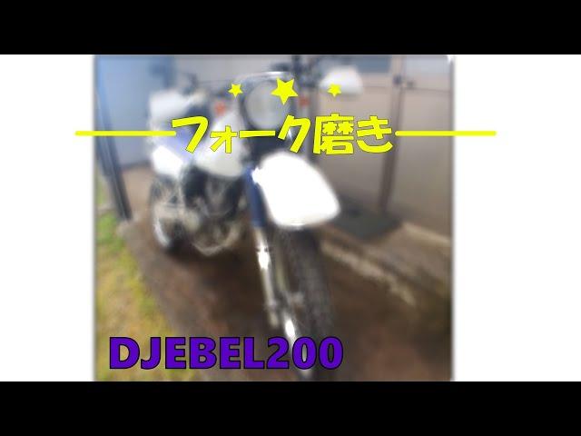 ｼﾞｪﾍﾞﾙ200　フロントフォーク磨き