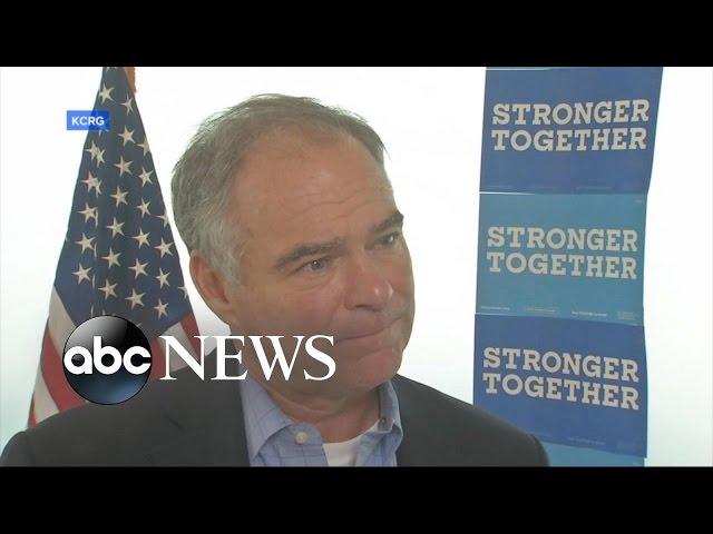 Tim Kaine on Bill Clinton-Lewinsky Scandal