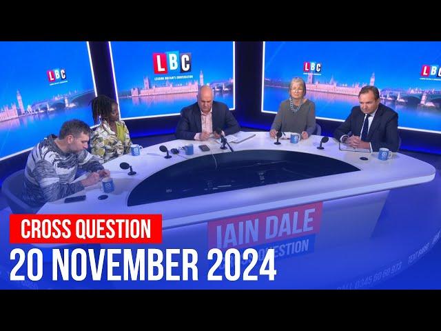 Cross Question with Iain Dale 20/11 | Watch again