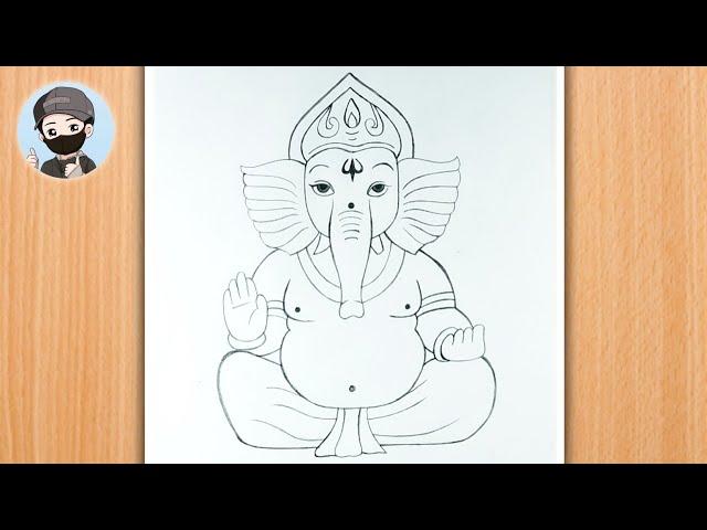 Ganesh Ji Pancil Drawing Easy Step By Step || Ganesh Ji Drawing Tutorial