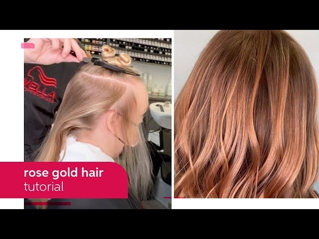 Rose Gold Hair Color Tutorial with Koleston Perfect | Wella Professionals