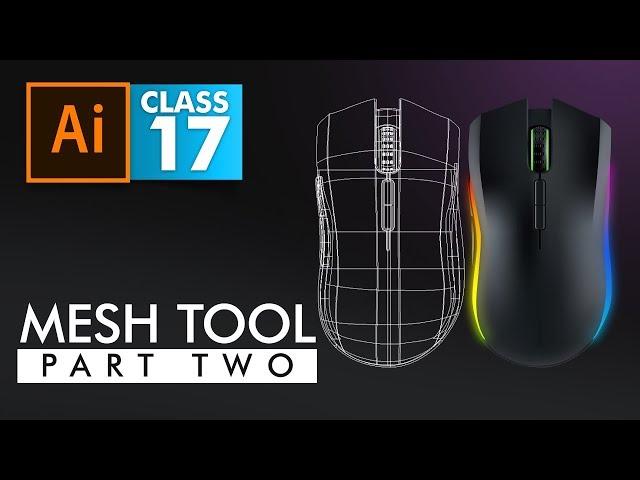 Adobe Illustrator - Mesh Tool Part 2 (Tracing with Mesh)  - Class 17 - Urdu / Hindi