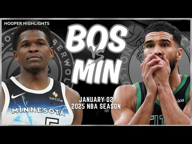 Boston Celtics vs Minnesota Timberwolves Full Game Highlights | Jan 2 | 2025 NBA Season