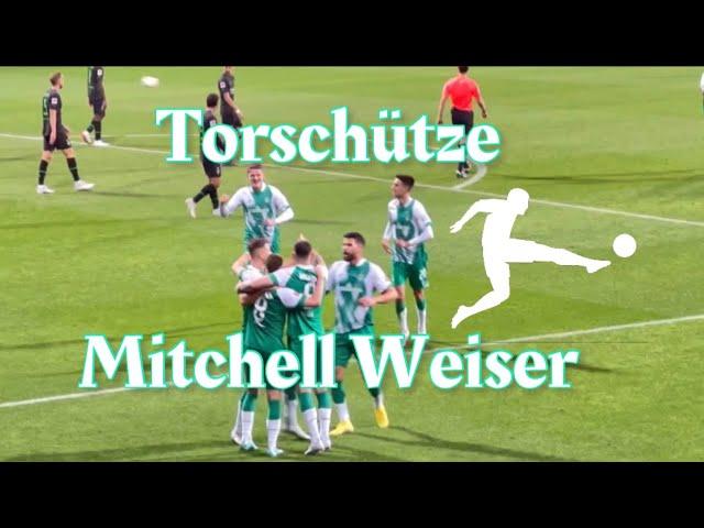 Torschütze Mitchell Weiser SV Werder Bremen - Borussia Mönchengladbach - 8.Spieltag Highlights