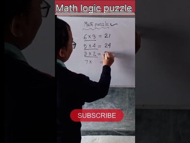 Math logic puzzle  #maths #mentalmath #shorts #short #shortsfeed