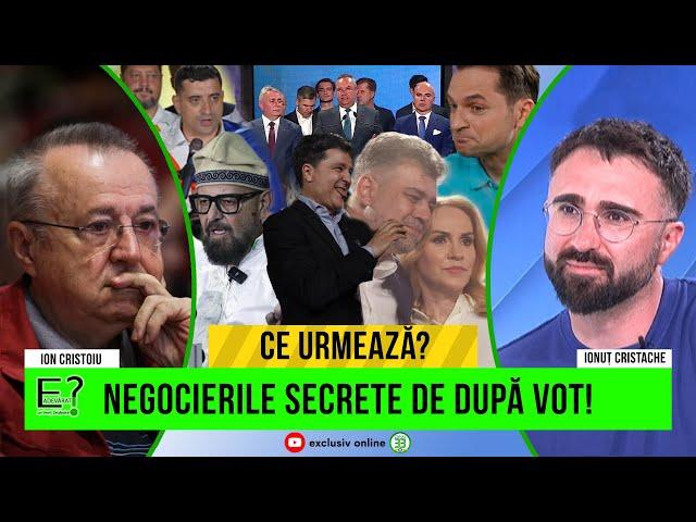 Ion Cristoiu - Negocierile secrete de după vot! Cu Ionuț Cristache