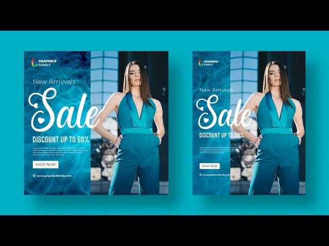 How to make a new arrivals sale social media + flyer template