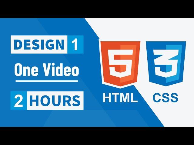 [Arabic] HTML And CSS Design 1 In 2022 in One Video