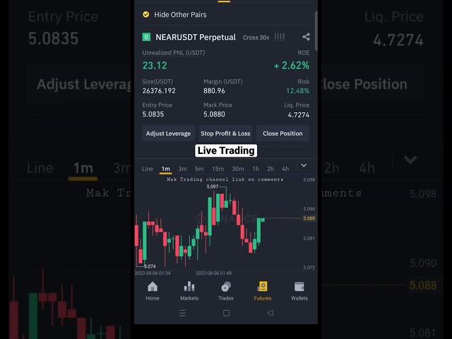 30% profit in just 5 minutes | Binance Futures Trading #shorts #trading