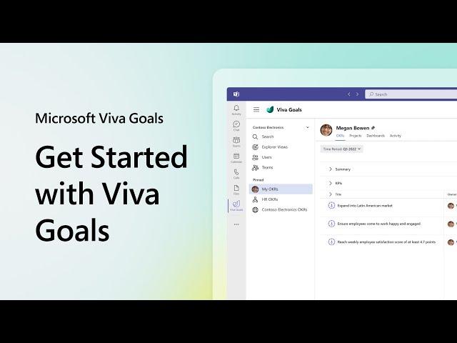 Getting started with Microsoft Viva Goals