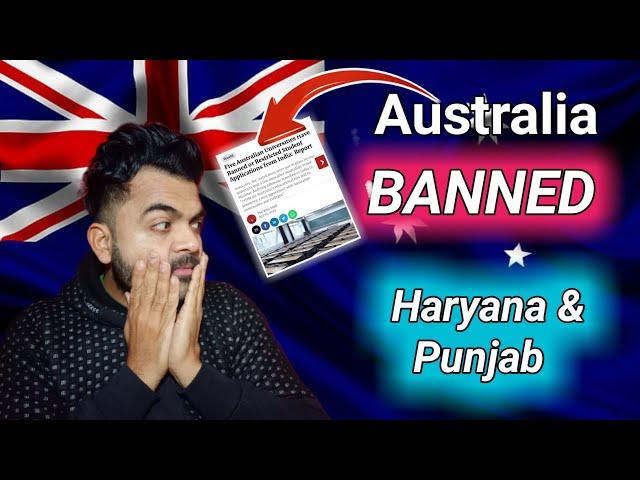 Australia BANNED ‍ from Haryana & Punjab.....