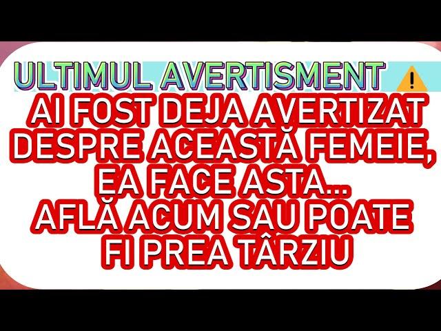 ULTIMUL AVERTISMENT ️ AI FOST DEJA AVERTIZAT DESPRE ACEASTĂ FEMEIE, EA FACE ASTA... AFLĂ ADEVĂRUL