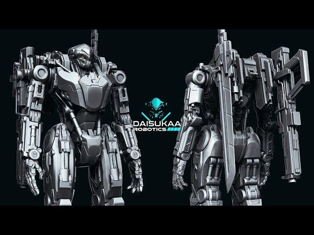 Zbrush - Mecha Sculpting (timelapse)