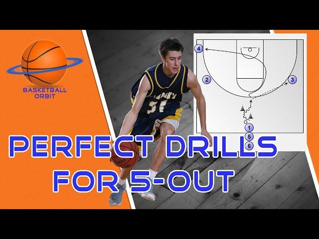 How to Teach 5-out Motion Offense! 4 Perfect Basketball Drills