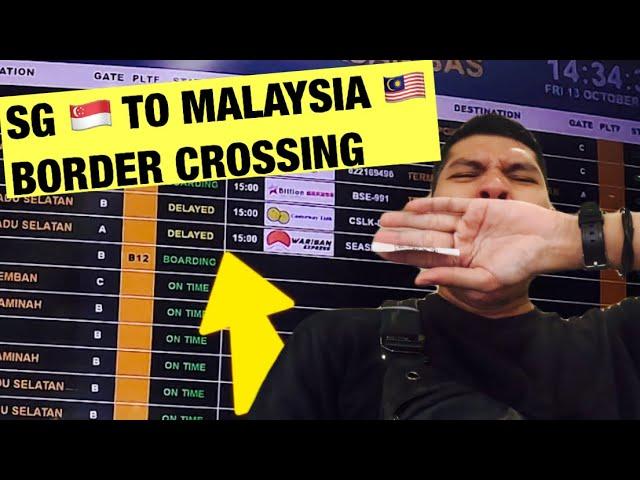 crossing my first border… Singapore  to Malaysia 