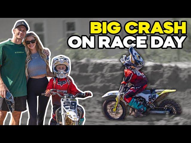 JAGGER CRASHES BIG AND TAKES A WIN ON NEW HUSKY 50cc | Christian Craig Injury Update