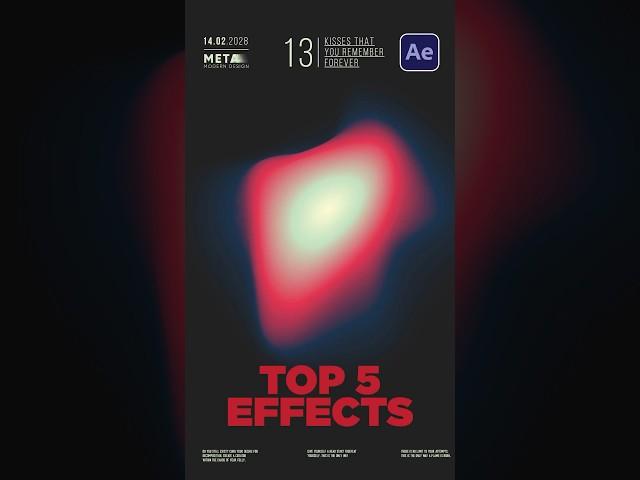 Top 5 Effects You Should Use in After Effects #tutorial