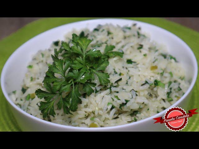 Arroz Verde Receita fácil, com sabor e cheirinho irresistíveis, combina com tudo  DELICIOSO!!!