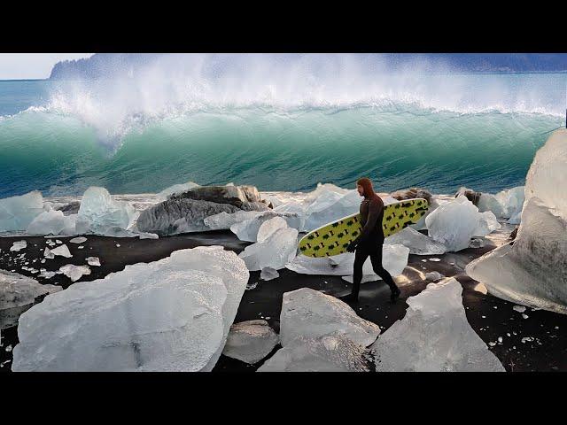 Glacier Lagoon creates Waves in the Coldest Water in Iceland