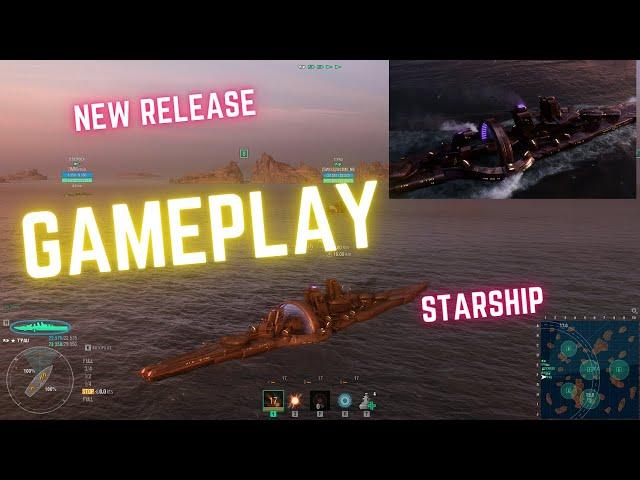 World of Warships Gameplay 6 Battle With T'PAU Starship #gaming