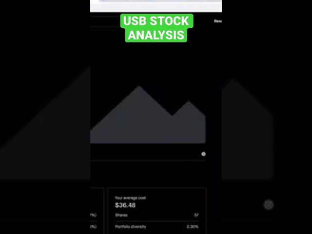 USB STOCK ANALYSIS #invest #stock #investing #investinginstocks #stockmarket #stocks #money