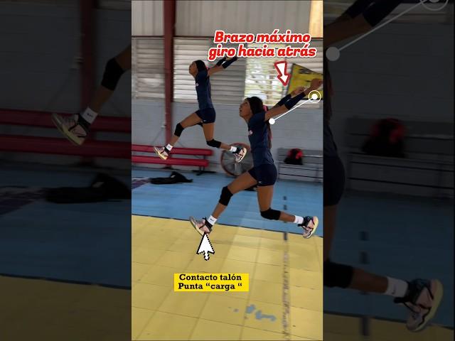 Cómo Atacar mejor ?? OBSERVA ESTE VIDEO  carrera , pasos y balance #volleyball