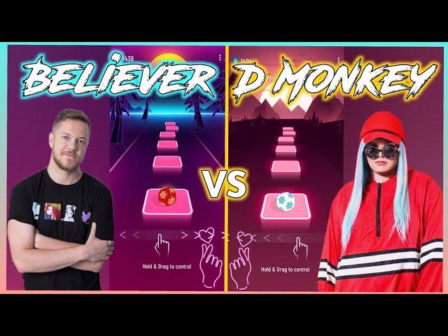 Tiles Hop - Imagine Dragons - Believer VS Tones And I - Dance Monkey. V Gamer