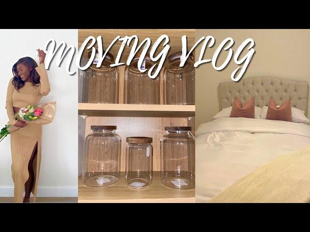 VLOG | Moving Day | Shopping & Organising | Bed & Sofa Delivery | B&M HAUL & IKEA Trip