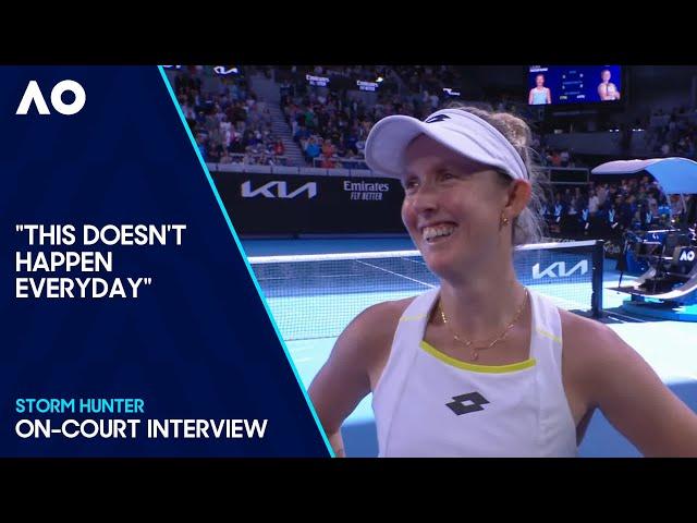 Storm Hunter On-Court Interview | Australian Open 2024 Second Round