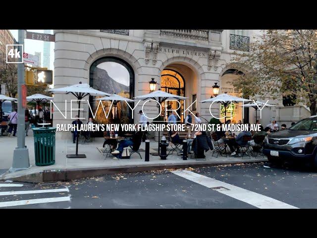 [4k] NEW YORK CITY | Walking Tour Ralph Lauren Flagship Store | Upper Eastside Manhattan, NYC