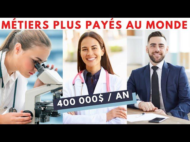 Top 15 Métiers les MIEUX PAYÉS au Monde !