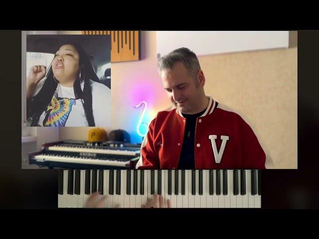 Walter Calafiore Arrange How deep is your love sing by Phylicia Hill in a cappella Reel