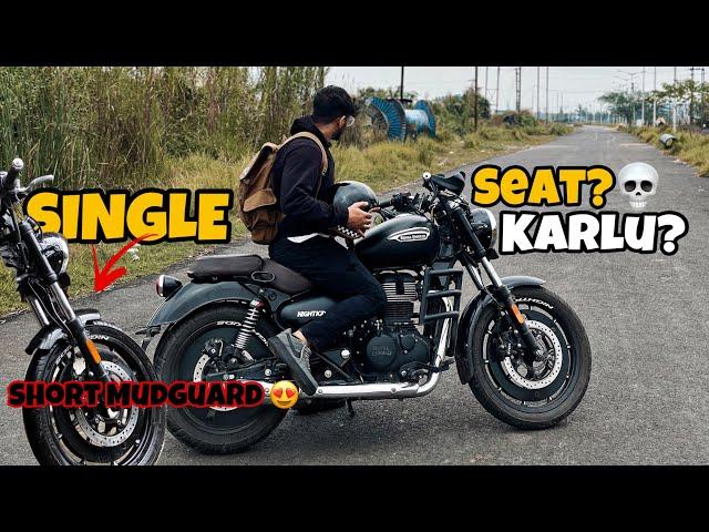 Meteor350 single seat MODIFICATION? | Series #1 | Meteor350 short Mudguard