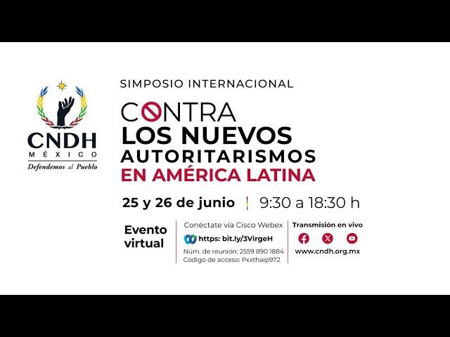 Simposio Internacional "Contra los nuevos autoritarismos en América Latina"." El caso peruano".