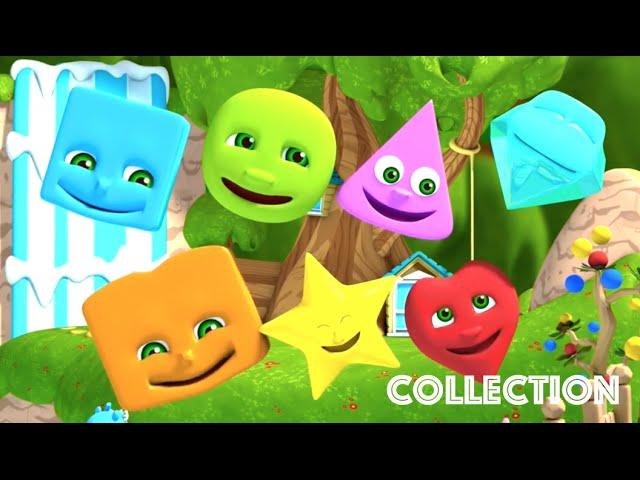 Learn Shapes | Nursery Rhymes Collection For Kids | The Shapes Song | Kindergarten Education