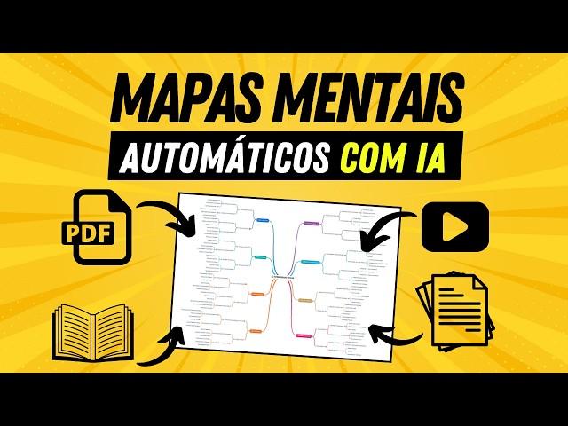 Essa IA cria MAPAS MENTAIS em SEGUNDOS de Qualquer Conteúdo