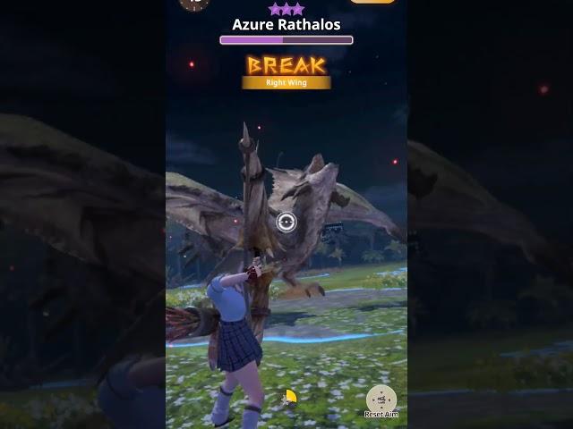 8 star Azure Rathalos - diablos bow #mhnow #monsterhunternow #monsterhunter #gaming