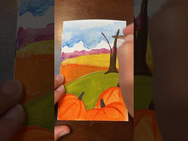 Little Fall Pumpkin Landscape