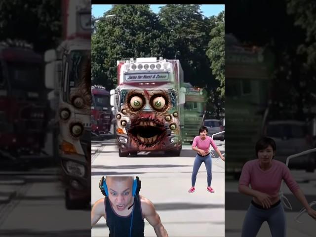 AmazingTRUCK TRONTON FUSO ZOMBIETruk Oleng, Truck Zombie #dumptruck #zombiesurvival #shorts