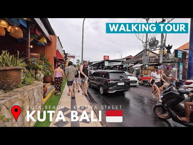 Bali Walking Update | Relaxing Walk After The Rain In KUTA Bali | Kuta Beach to Kartika Street 2025