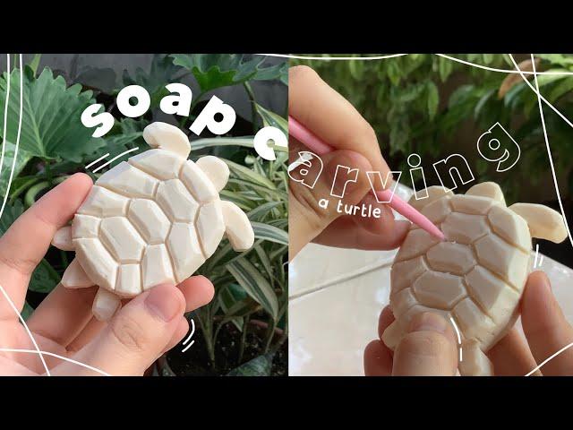 soap carving | a turtle