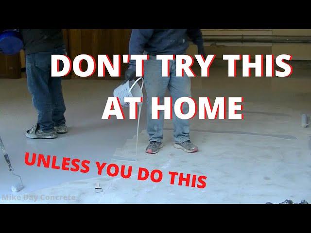 DIY Epoxy Flake Garage Floor (Don't Try This At Home UNLESS!)