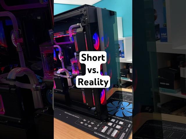 Short vs. Reality custom Gaming PC Building #shortsmitmarietta #custompcbuild #bastelnerd