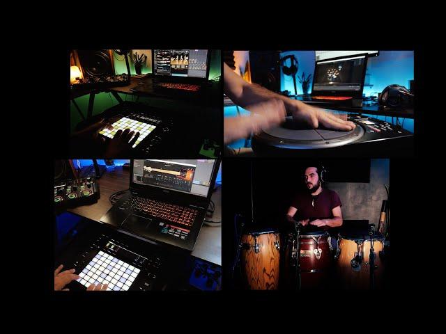 - PUSH 2 FUNKY JAM WITH  VST INSTRUMENTS AND PERCUSSIONS -