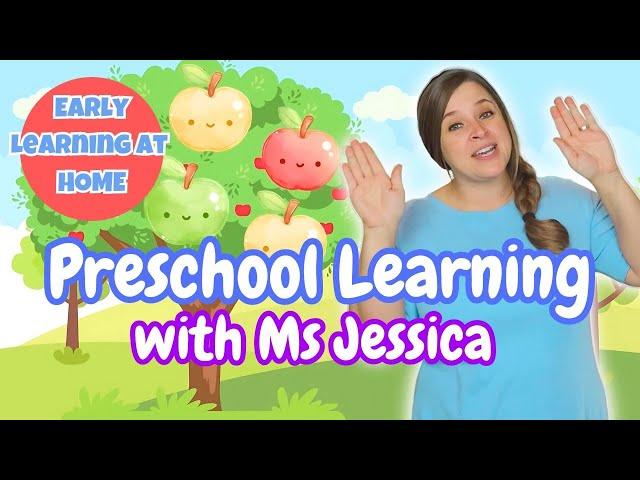 Preschool FUN At HOME with Ms Jessica | Preschool Learning Video