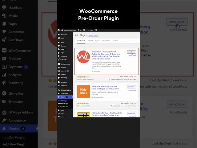 WooCommerce Pre Order #wordpressplugin #woocommerce #shoplentor #hasthemes