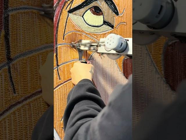 Facendo il tappeto del Re Leone (part 2) #tufting #art #artist