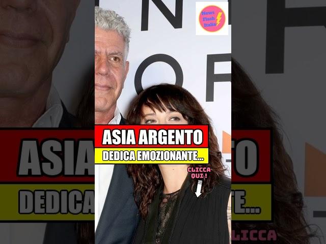 ASIA ARGENTO RICORDA ANTHONY BOURDAIN: TOCCANTE DEDICA SOCIAL PER IL COMPLEANNO